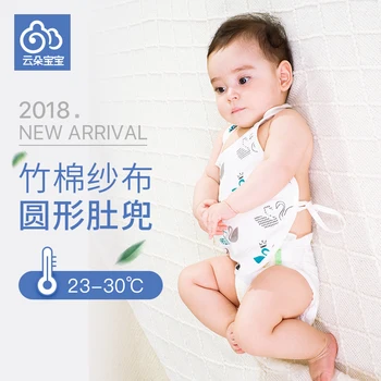

Baby belly care cloth baby pajamas bebe bamboo fiber gauze cotton baby carters baby clothes in summer for newborns