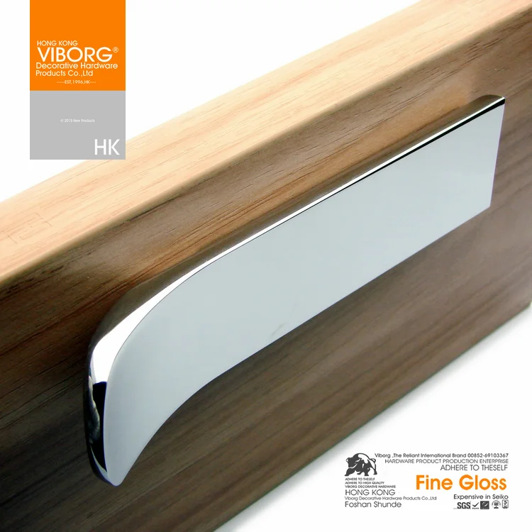 

(1 piece) VIBORG Top Quality Zinc Alloy Modern Kitchen Cabinet Cupboard Door Handle Pulls Knob Handles chrome SA-618