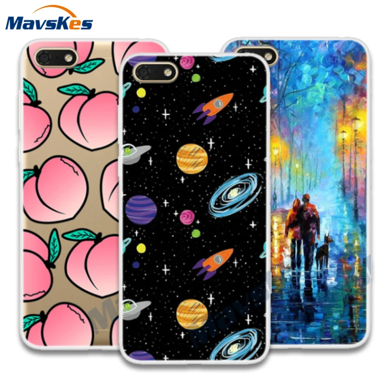 

Phone Case For Huawei Y5 2018 5.45 inch Soft Silicone TPU Cartoon Protector Cover Cases For Huawei Y 5 Y5 prime 2018 Bumper