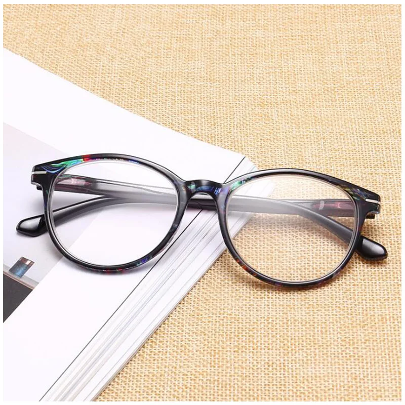 

Vintage Round Frame Reading Glasses Men Women Resin Glass Spring Hinge Presbyopic Glasses Degree 1.0 to 4.0
