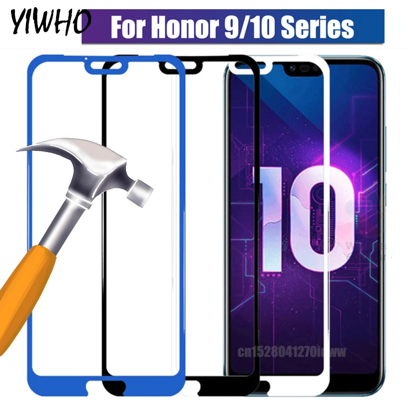 

9H Full Cover Protective Glass On For Honor 10 Lite Screen Protector For Huawei Honor 9 Light Honer 10Lite 9Lite Protective Film