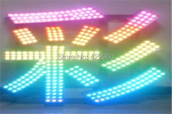 Заводская розничная продажа оцинкованная Пиксельная RGB буква точечная матричная