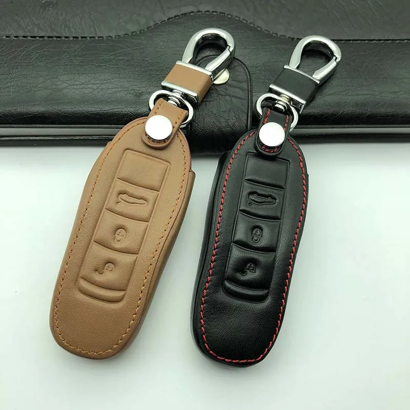 Classic Design Genuine Leather Car Key Case Shell Cover For