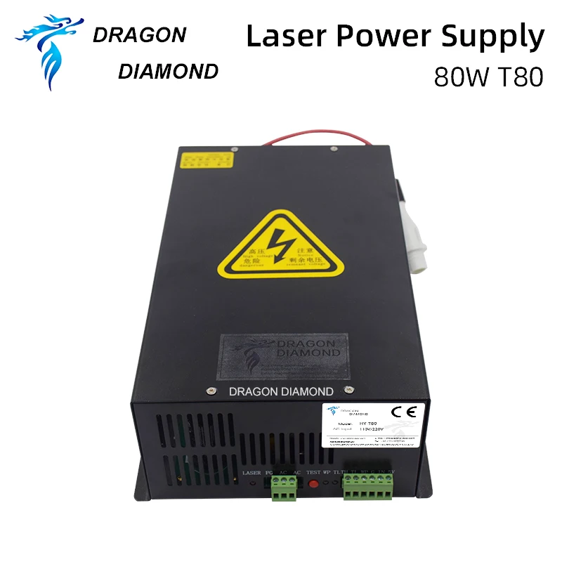 

co2 laser cutting machine power supply for 80w laser engraving machine