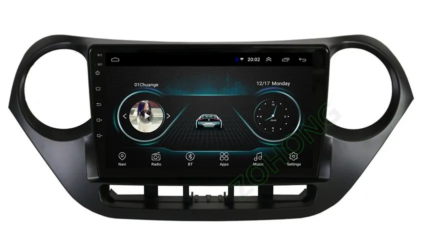 Best 2.5D 9 inch Android 8.1 car dvd Multimedia player GPS for Hyundai I10 Auto navigation Radio Stereo recorder BT WIFI map 16