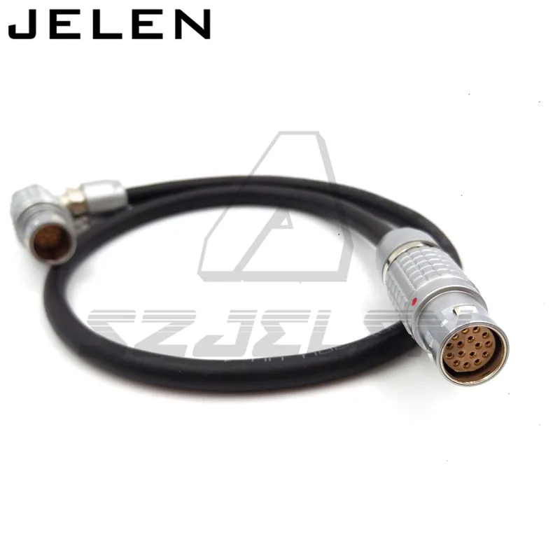 

Arri Alexa XT EVF Cable (Short) - Right Angle to Straight, ARRI Alexa Viewfinder Cable, 2b FGJ 16 pin to FUR.2B. 16 pin