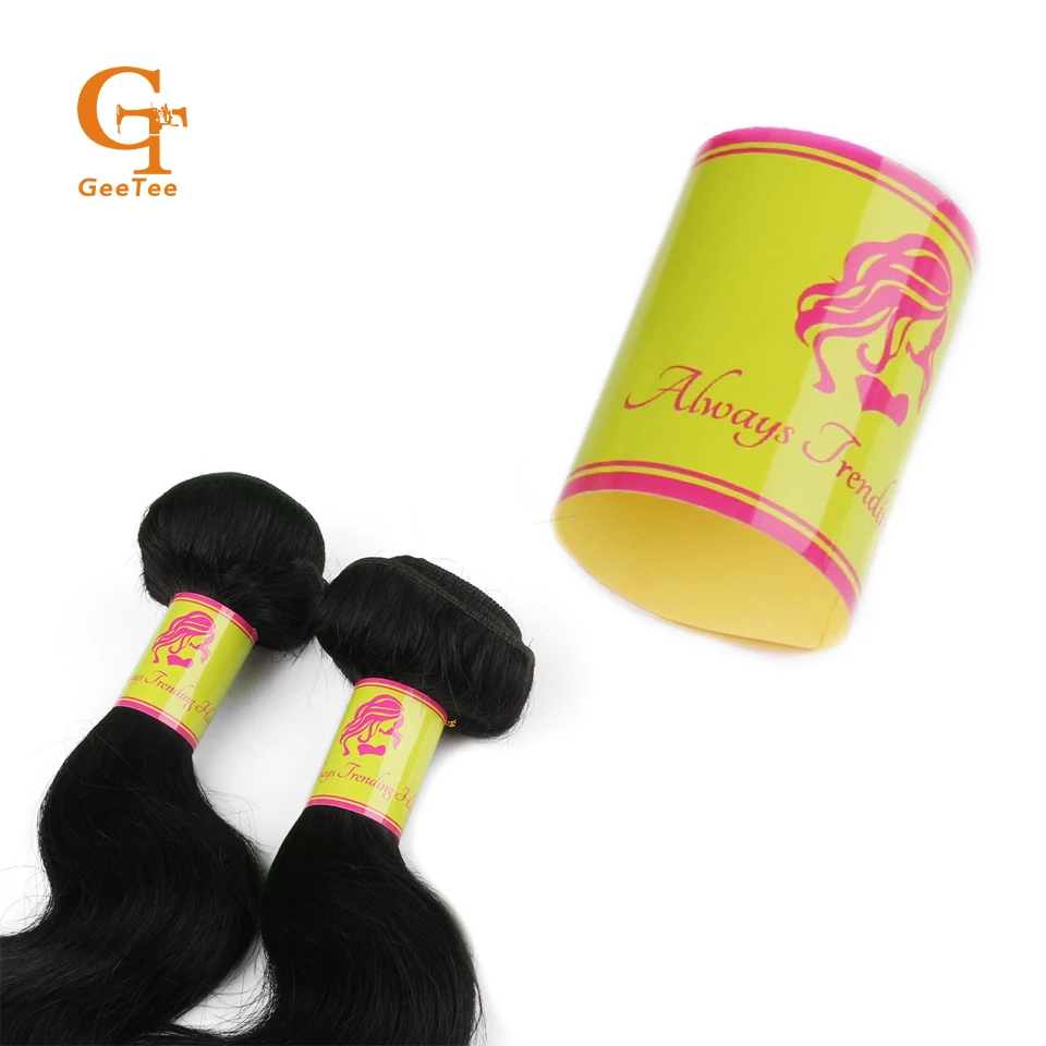 Custom Logo Paper Hair Wrap Bundle 1000pcs Lot Virgin Human Hair