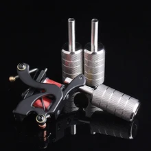 Нержавеющая сталь ручка татуировки 25 мм Профессиональная круглая ручка машины татуировки