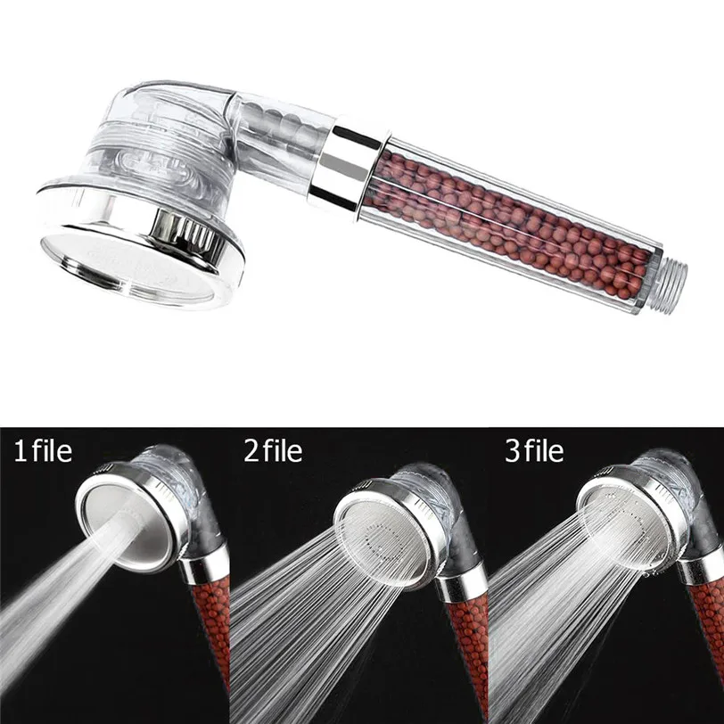 

High Turbo Pressure Shower Head Bathroom Hand Large Rainfall Water Saving Filter Jun7 Professional High quality Drop shipping