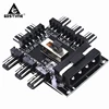 Gdstime PC ordinateur Molex 1 à 8 multi-voies séparateur de ventilateur de refroidissement moyeu 3Pin 12 V prise de courant PCB adaptateur 2 niveau régulateur de vitesse ► Photo 3/6