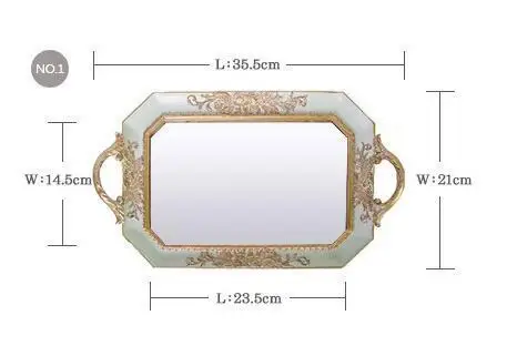 Light Yellow Винтажный поднос для торта, полимерная для торта, дисплей, аксессуар, зеркало, древний стиль, золотой, белый, свадебные украшения, десертная посуда, тарелка для кекса - Цвет: Light Yellow