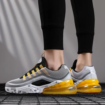 

High Quality Men Shoes Plus Size 46 Men Casual Shoes 2019 Spring Summer Damping Sneakers Lightweight Breathable Trainers Shoes