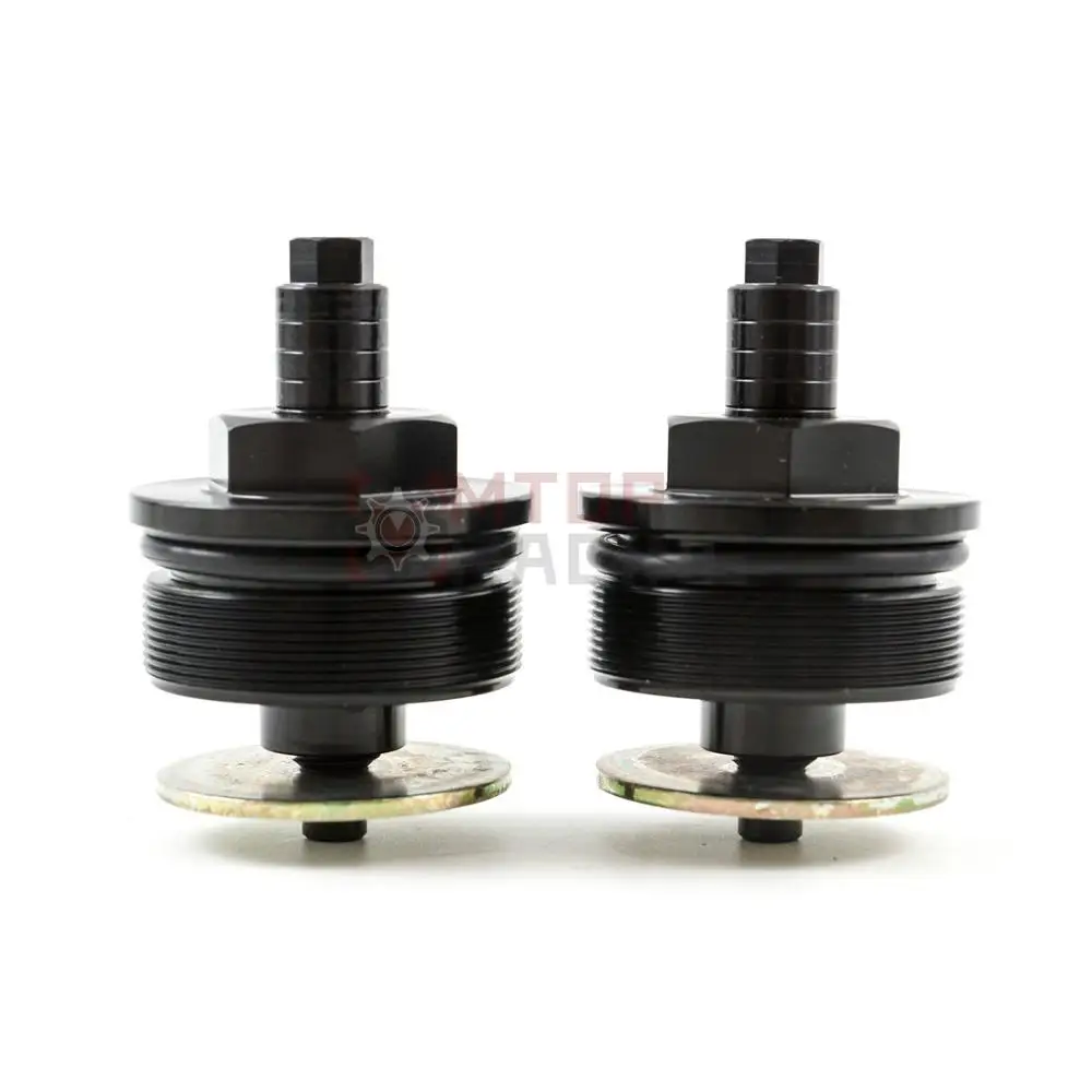 Преднатяга и крышка вилки для Suzuki DR800 1991 1992 1993 1994 1995 1996 1997 43 мм шестигранный регулируемая вилка болты - Цвет: Black