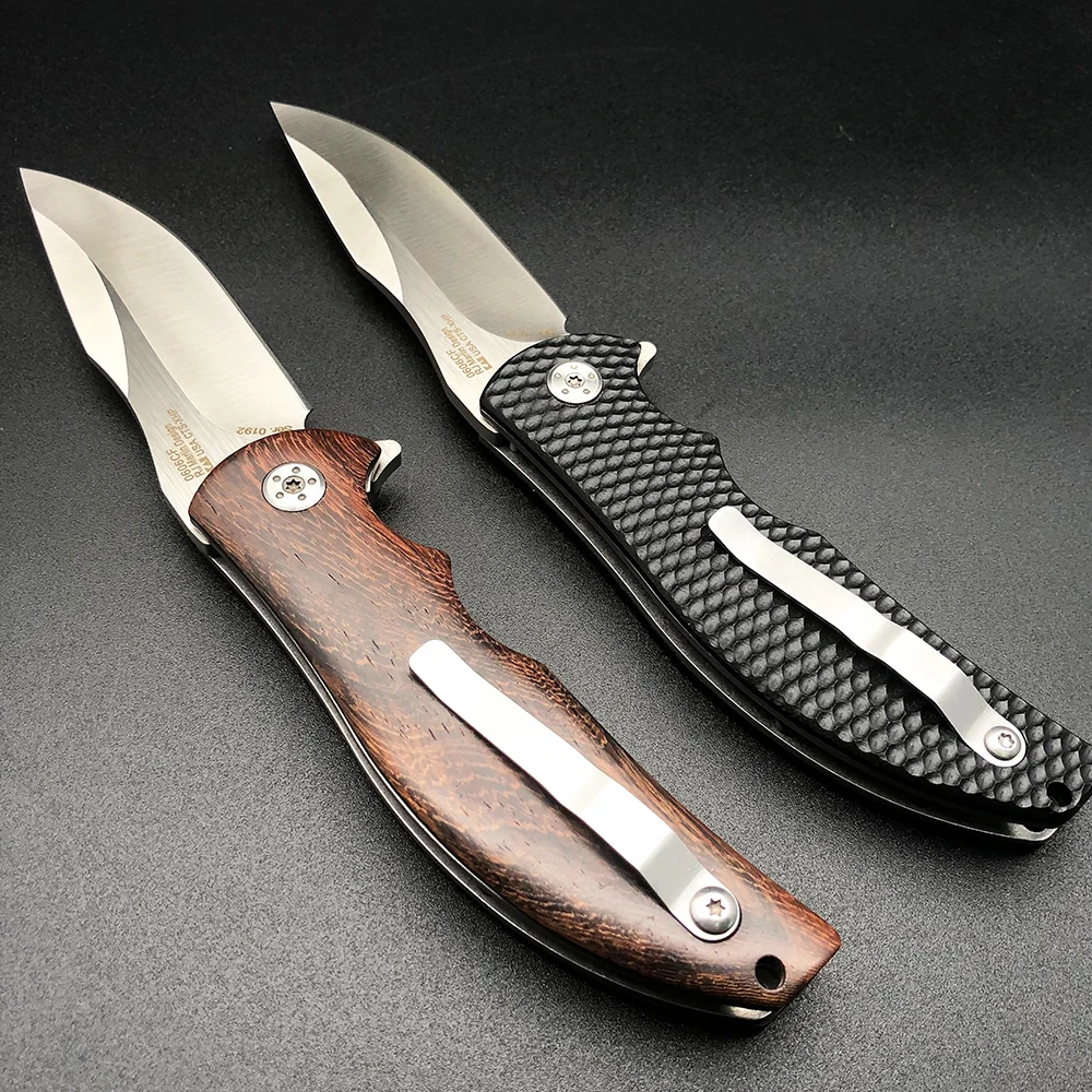 ZT0606 тактический складной нож 8cr13mov лезвие G10 деревянная ручка походные карманные ножи для выживания шарикоподшипник Флиппер Открытый Инструменты