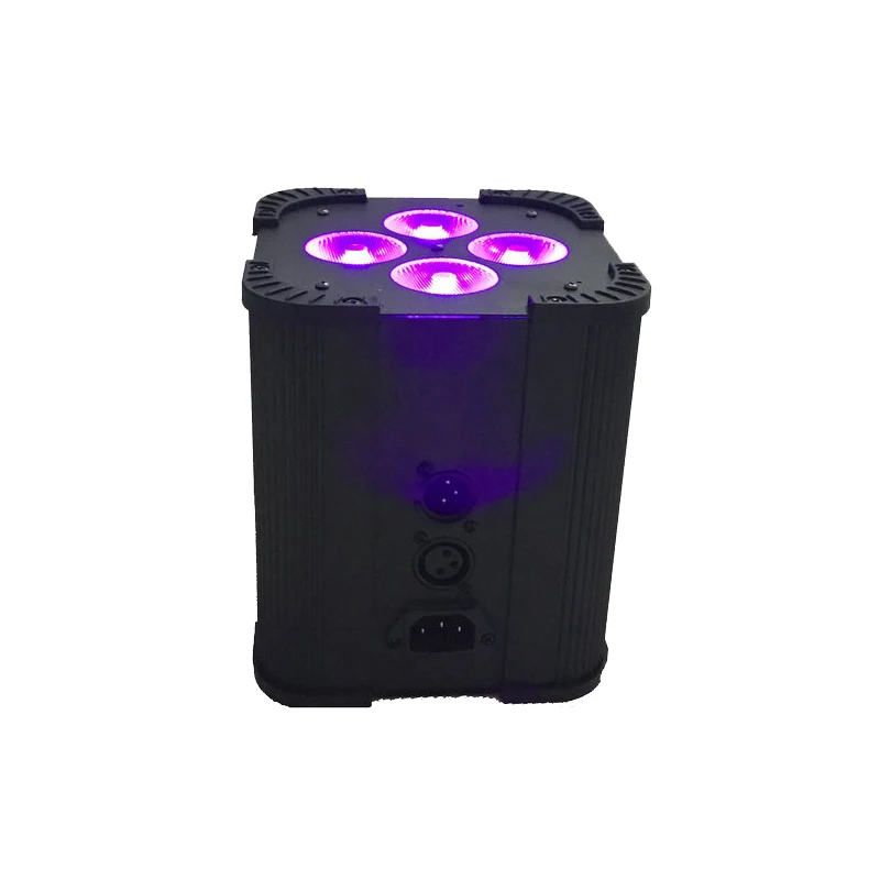 

Cheap Stage Light 4*18W 6in1 RGBAW UV Battery Powered Wireless LED Par Light Remote Control LED Par Projector For Wedding Party