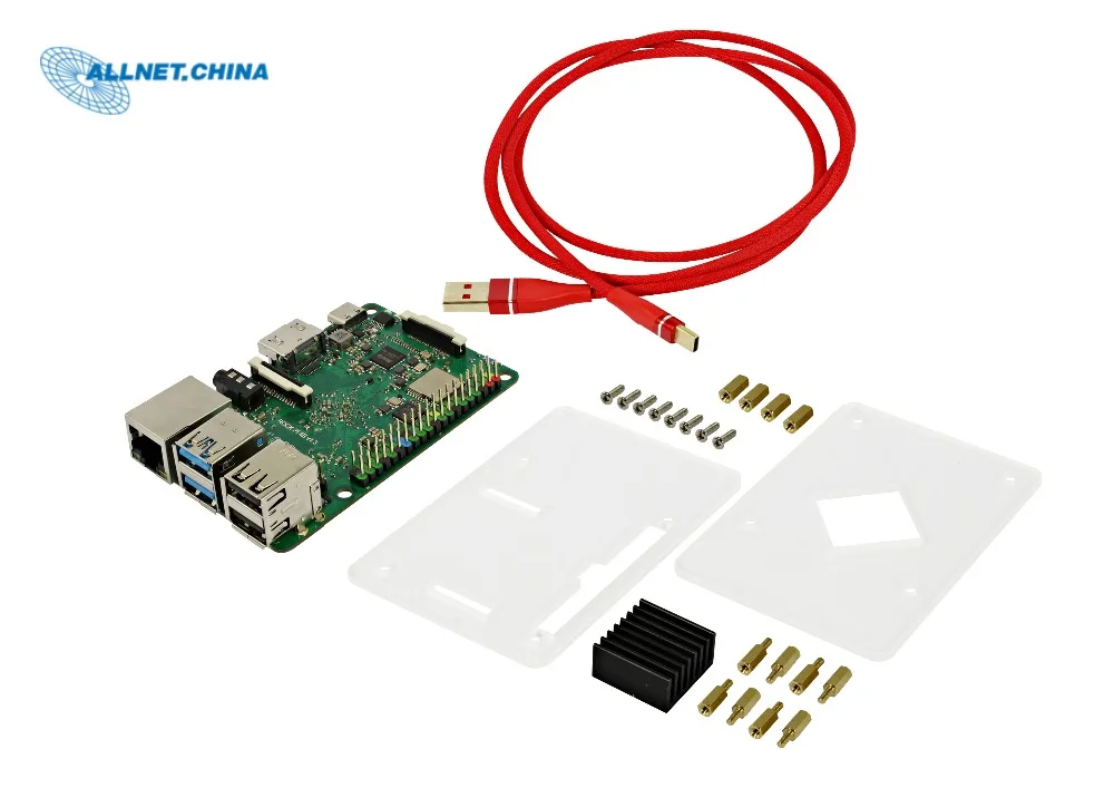 

Suitable for TV BOX RK3399 SBC ROCK PI 4B Development board SET 4GB V1.4 with 2.4/5GHz WLAN/Bluetooth 5.0 SUPPORT FOR 3D PLAYER
