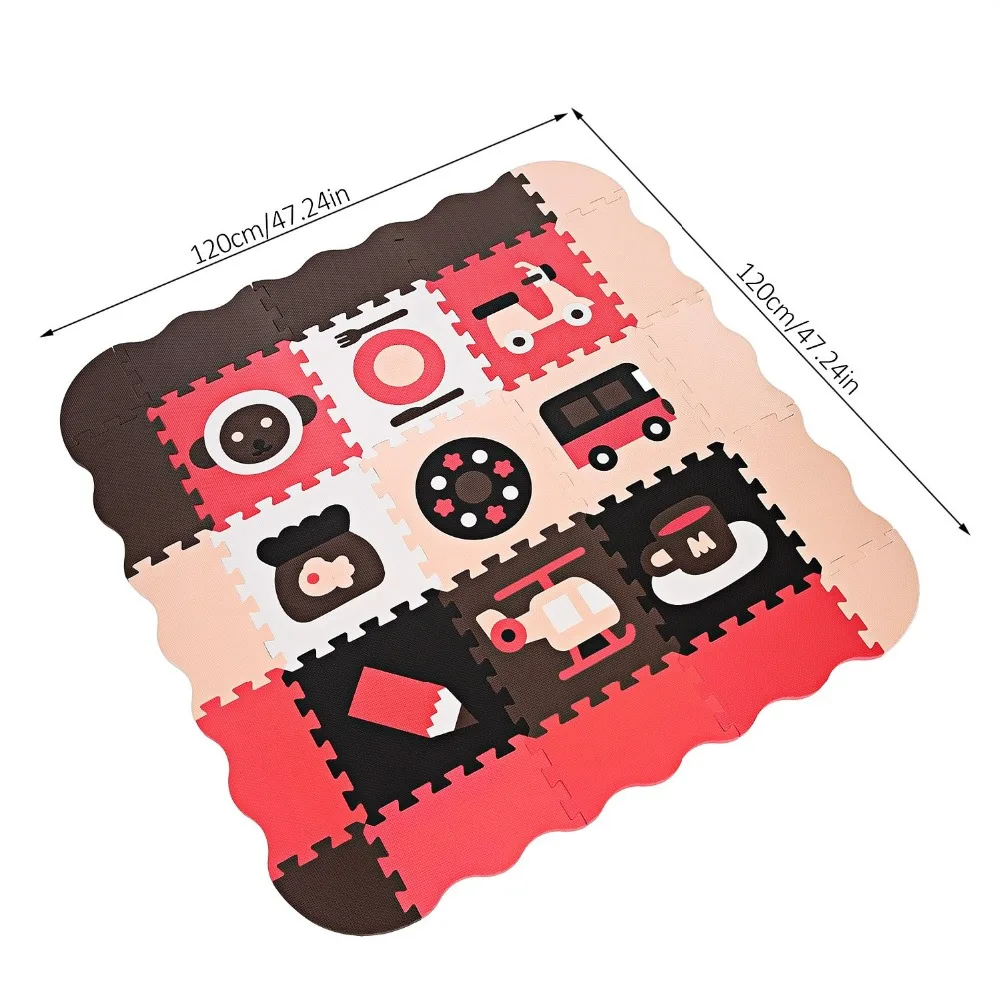 Baby Play Mat with Fence, Foam Play Mat for Baby, Crawling Mat for Playroom & Nursery, Neutral Color for Infants, Toddlers & Kid