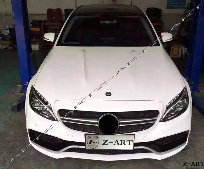 PP пластиковый тюнинговый Комплект кузова для Mercedes Benz C CLASS W205 2015 2017 Для AMG C63
