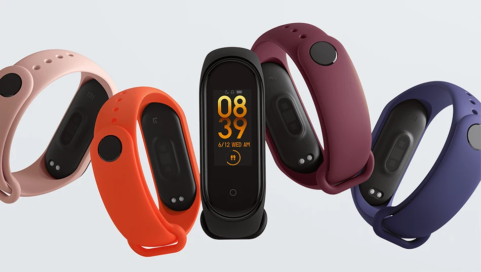 Xiaomi mi Band 4 умный браслет 3 цвета AMOLED экран mi band 4 Smartband фитнес-тренажер Bluetooth спортивный водонепроницаемый смарт-браслет