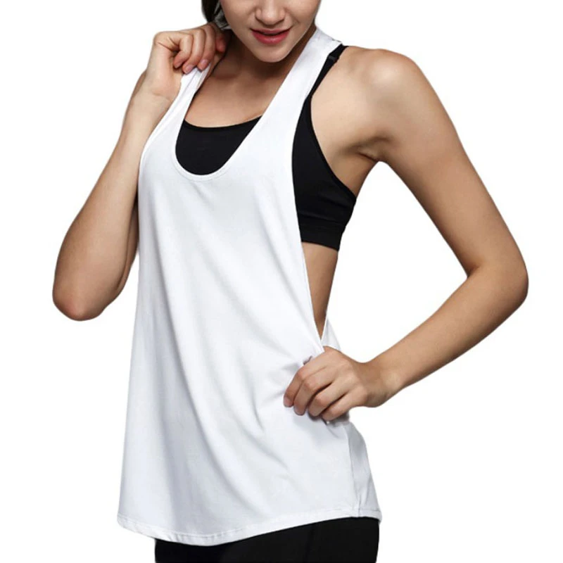 Women Tank Tops Fitness Sleeveless Vest ...