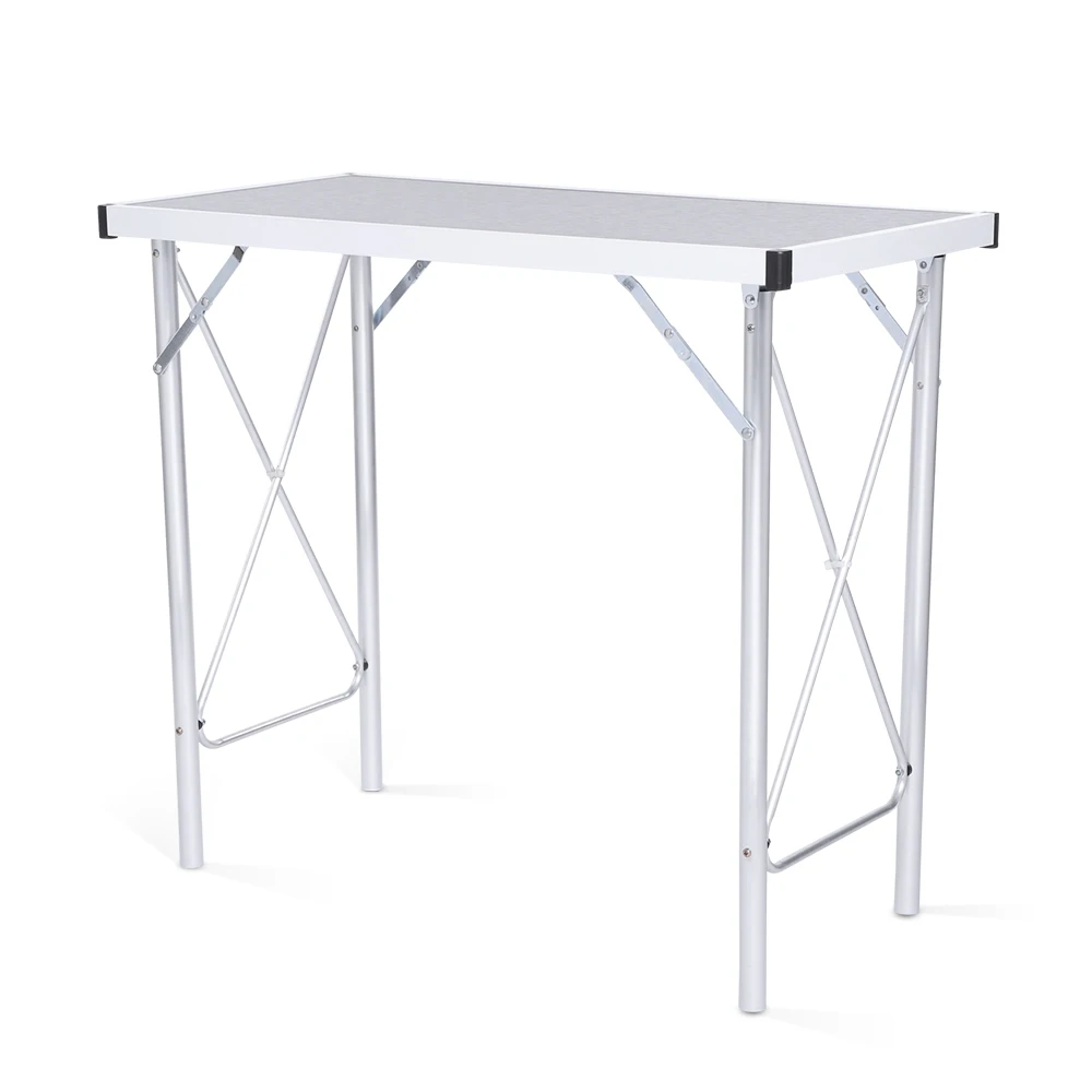Original Aluminum Folding Camping Table Laptop Bed Desk Adjustable Outdoor Tables BBQ Portable Lightweight Simple Rain-Proof