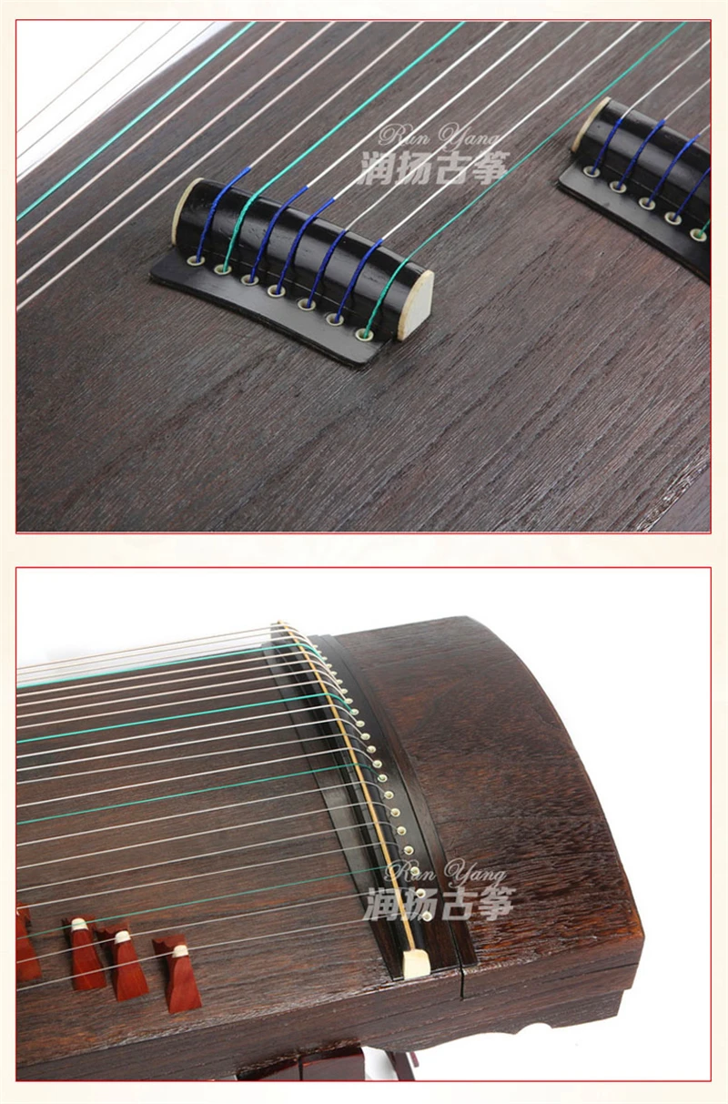 Натуральный чистый paulownia профессиональное представление Китай guzheng музыкальный инструмент zither 21 струны с Полный комплект