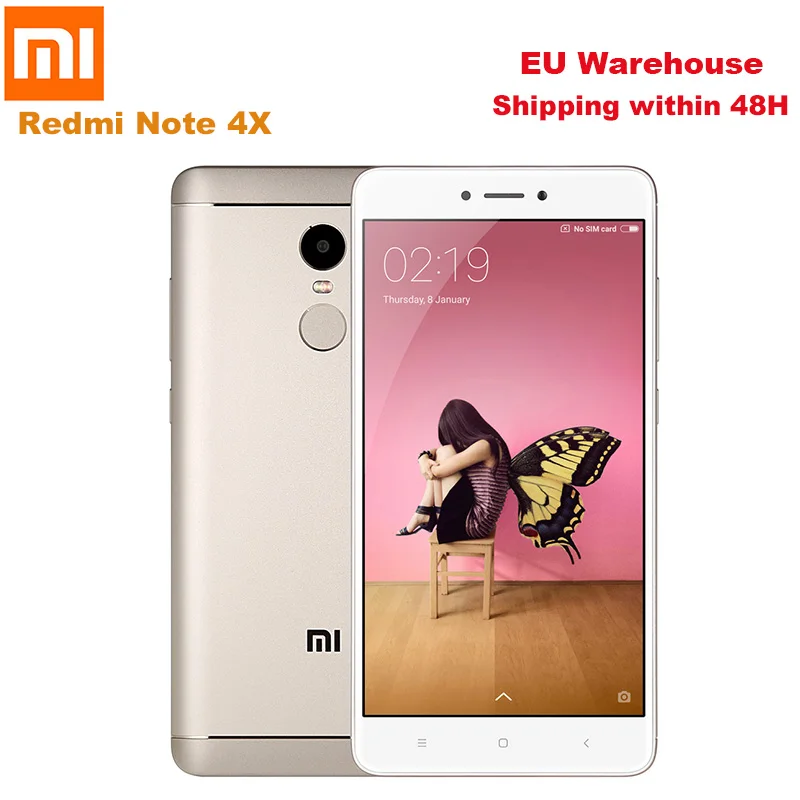 

Xiaomi Redmi Note 4X 4G Phablet MIUI 9 5.5'' Snapdragon 625 Octa Core 2.0GHz Smartphone Fingerprint 5MP 13MP Camera Mobile Phone