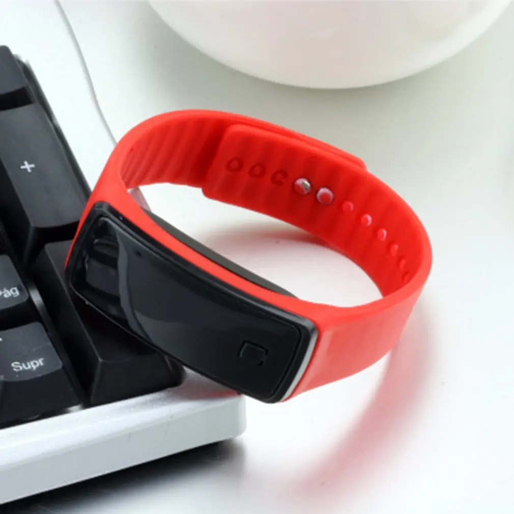 Смарт-браслет пульсометр/пульсотахометр кровяного давления часы фитнес OLED трекер для Iphone Xiaomi huawei band - Цвет: Красный