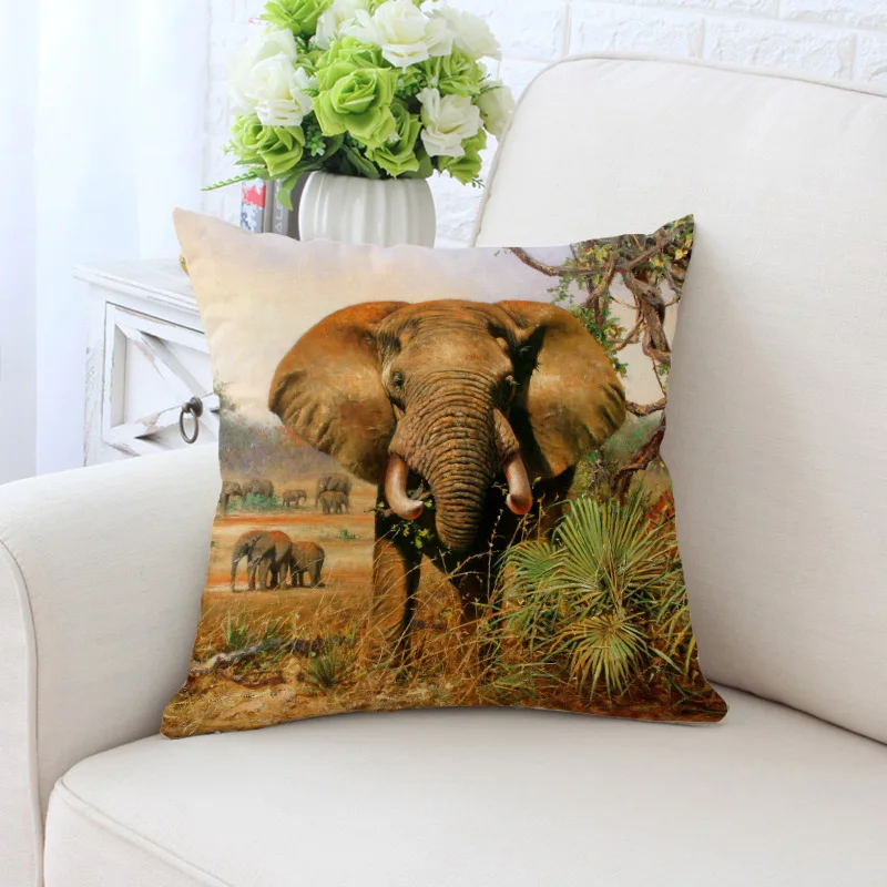 انخفاض الشحن خمر نمط غطاء الوسادة 45x45 سنتيمتر الأزياء المنزل مكتب الطباعة المخدة مقعد أريكة سيارة وسادة الخصر غطاء BZ116