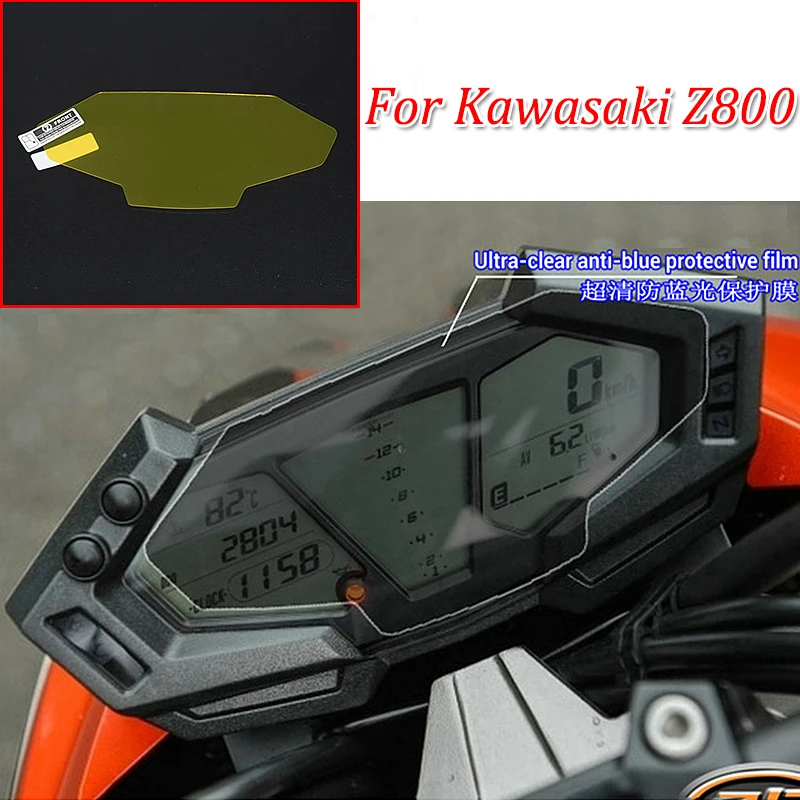 Z800 moto Cluster Scratch Protection Film Instrument Dashboard Cover Guard TPU Blu-ray for Kawasaki Z800 (4)
