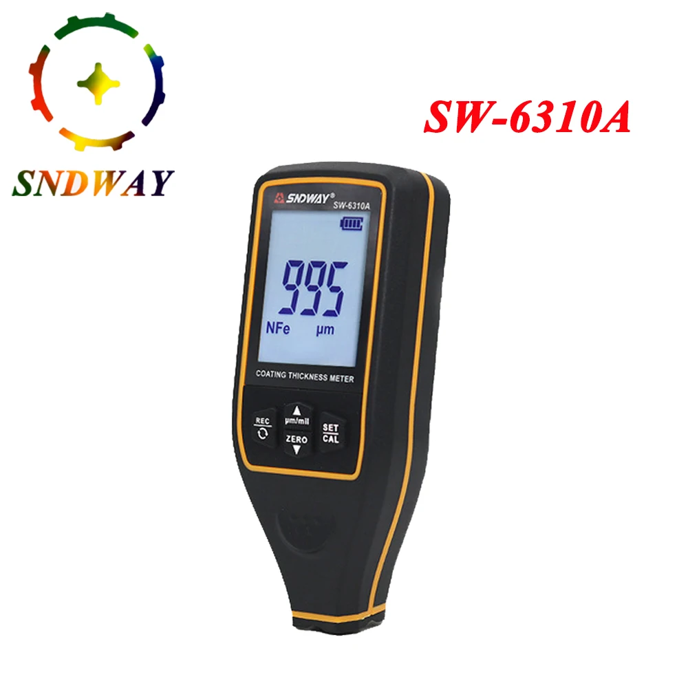 

Sndway High-Precise Digital Paint Coating Thickness Gauge Car Detector Refinishing Paint Micrometer Automotive Coating Test Tool