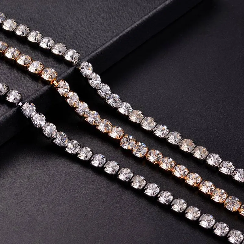 Блестящий Элегантный ослепительный фианит бриллианты роскошное ожерелье-чокер теннисная цепочка ожерелье для женщин ювелирные изделия подарок