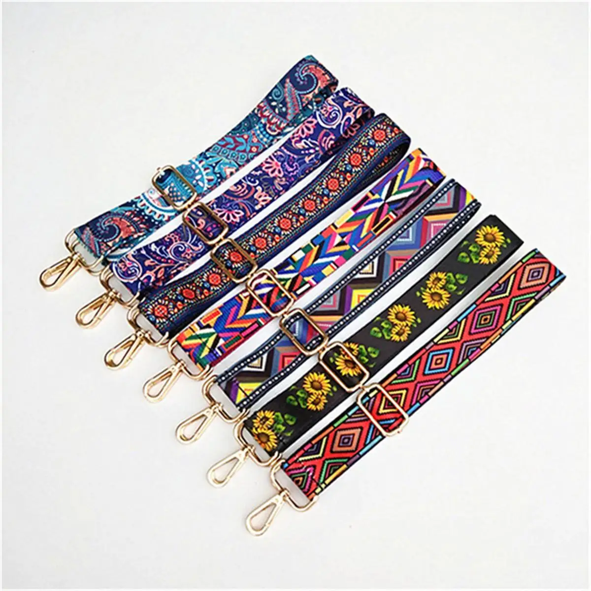 

Colored Belt Bags Strap Accessories For Women Rainbow Adjustable Shoulder Hanger Handbag Straps Decorative Handle Ornament