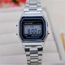 2017 New Fashion gold silver Silicone Couple Watch digital watch square military men/ women dress sports watches whatch women