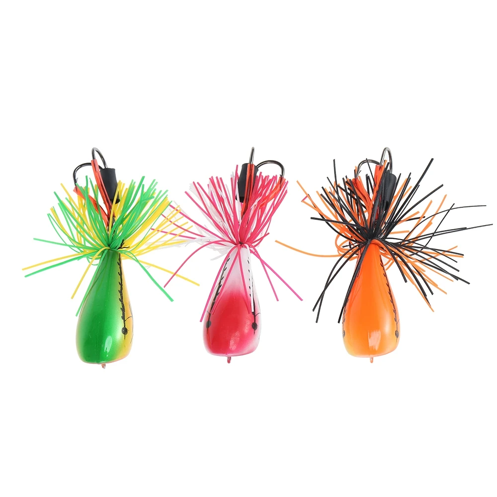 Artificial Frog Lure Hard Fishing Bait with Hook Durable ABS Plastic