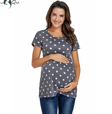 Свободная туника для беременных, топы размера плюс, блузка для беременных с длинным рукавом, футболка с оборками, Одежда для беременных женщин, одежда для беременных - Цвет: pic