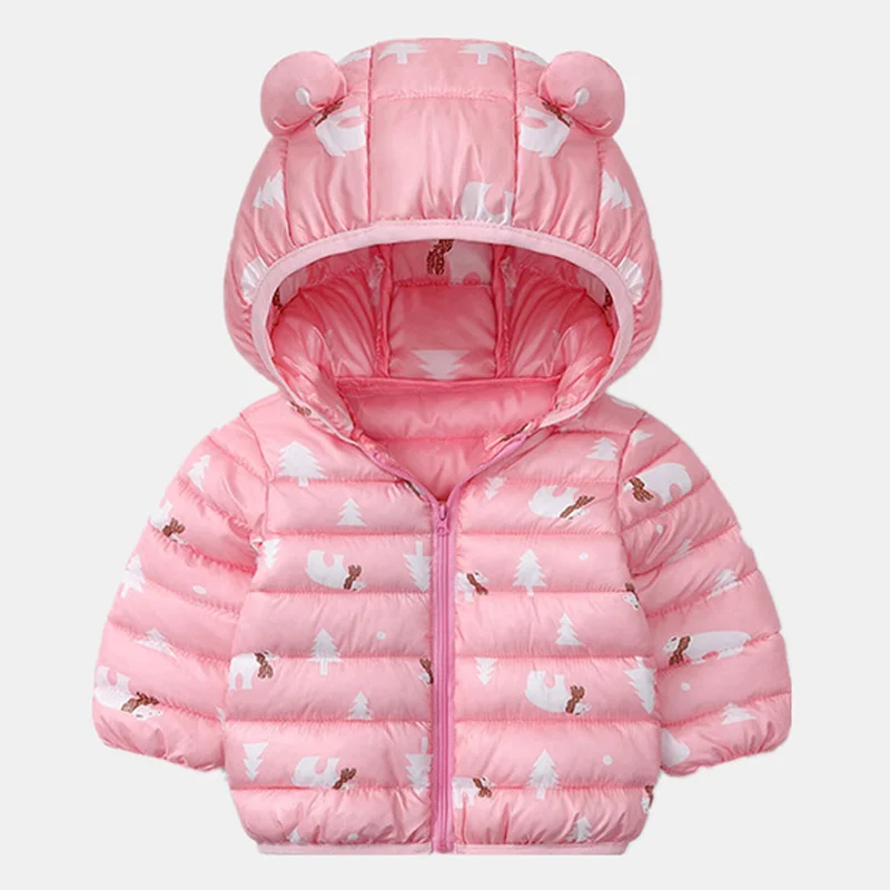 Детская куртка высокого качества верхняя одежда с принтом медведя, куртка для маленьких мальчиков детская куртка для девочек, Новинка осени года - Цвет: as show