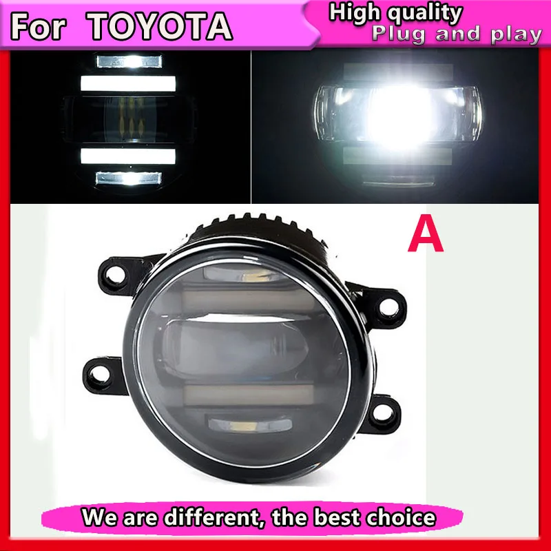 

Car Styling 2 IN1 DRL&LED Fog Lamp Assembly for Toyota LEXUS CT200h ES GS GX IS LX570 RX Fog Light Auto Fog Lamp LED DRL