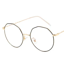 Новинка унисекс неправильный многоугольник очки Рамка индивидуальность скрученная спираль ноги женские плоские зеркальные модные классические очки для женщин
