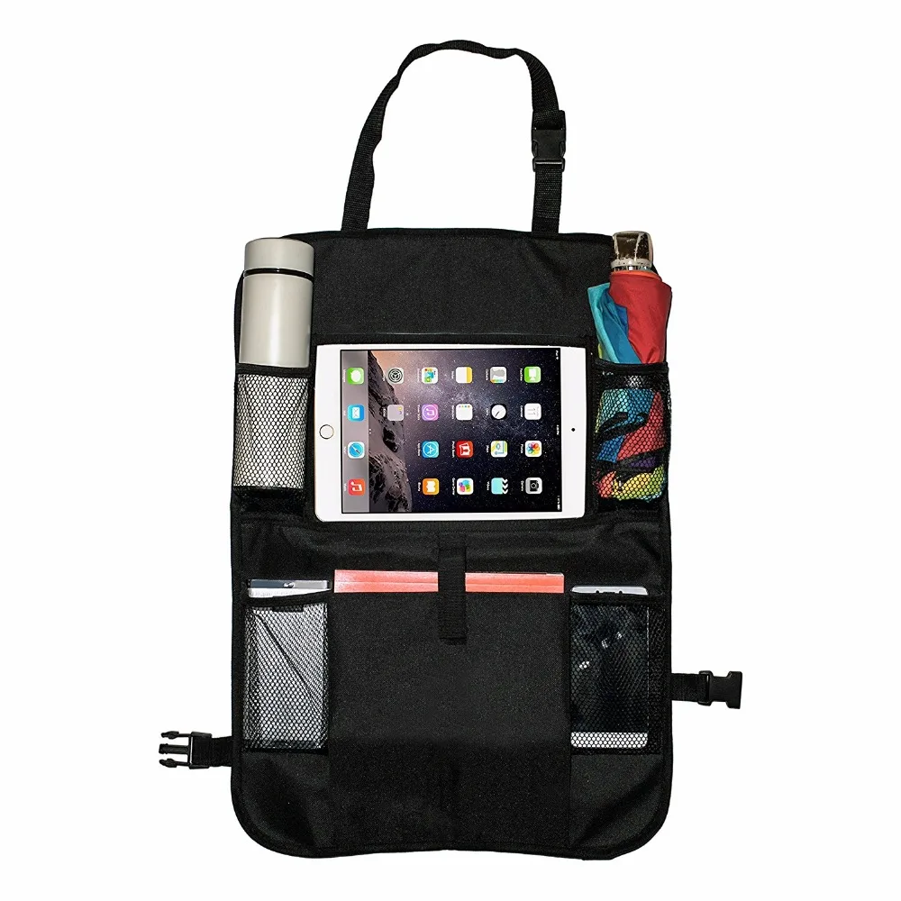 

SITAILE Car Stowing Tidying Kick Mat Auto Car Back Seat Bag Protectors Organizer Pockets Waterproof Seat Back Pack Covers