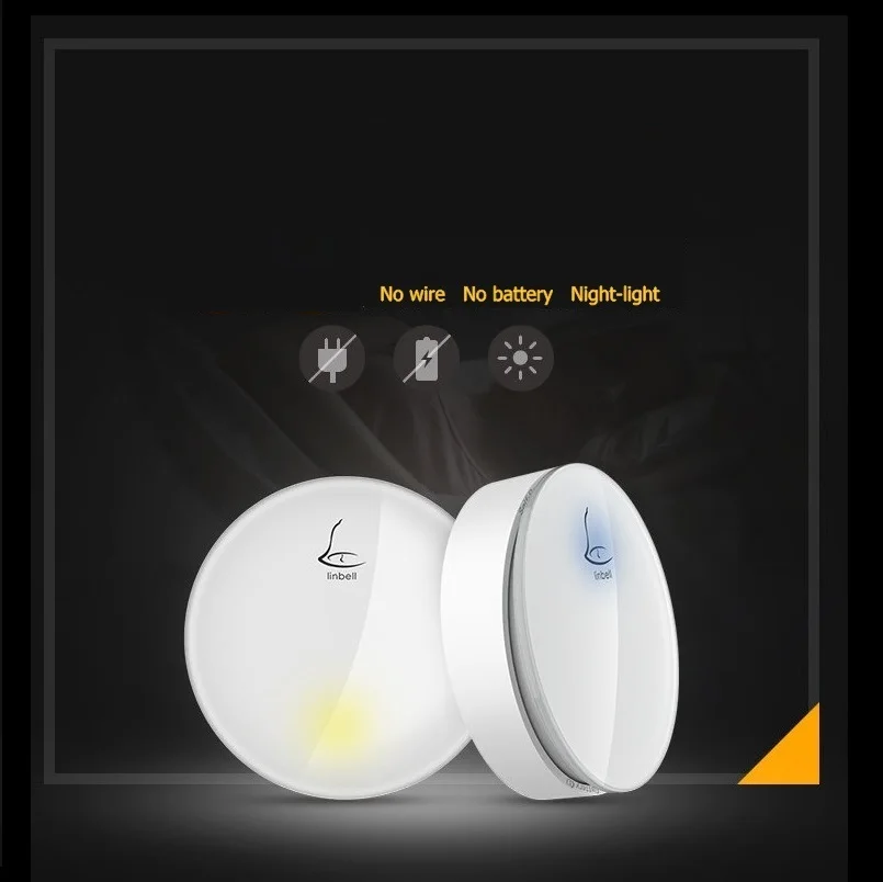 

3 receivers smart home self power Wireless Doorbell kinetic Door Bell Waterproof 150m remote control 110-220V UK US EU plug