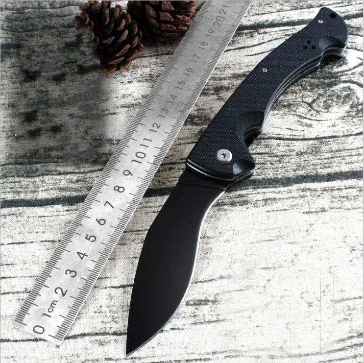 

Eafengrow high quality folding knife D2 steel blade G10 handle camping tool EDC tool part 58-60HRC