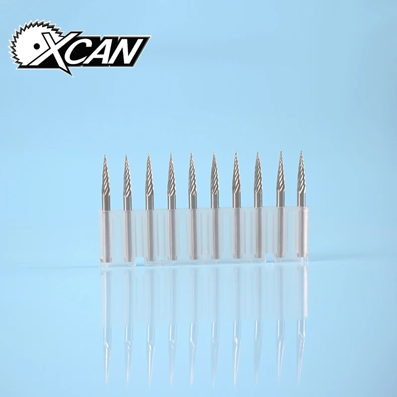

XCAN 10Pcs Diameter 3mm Shank 3mm Rotary File Tungsten Carbide Cutter Bur Dremel Rotary Tool Metalworking Milling Polishing Tool