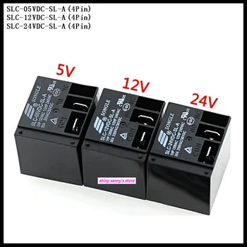 

2pcs/Lot SONGLE Power Relay SLC-05VDC-SL-A , SLC-12VDC-SL-A , SLC-24VDC-SL-A 4Pin 5V 12V 24V 30A T91 Brand New