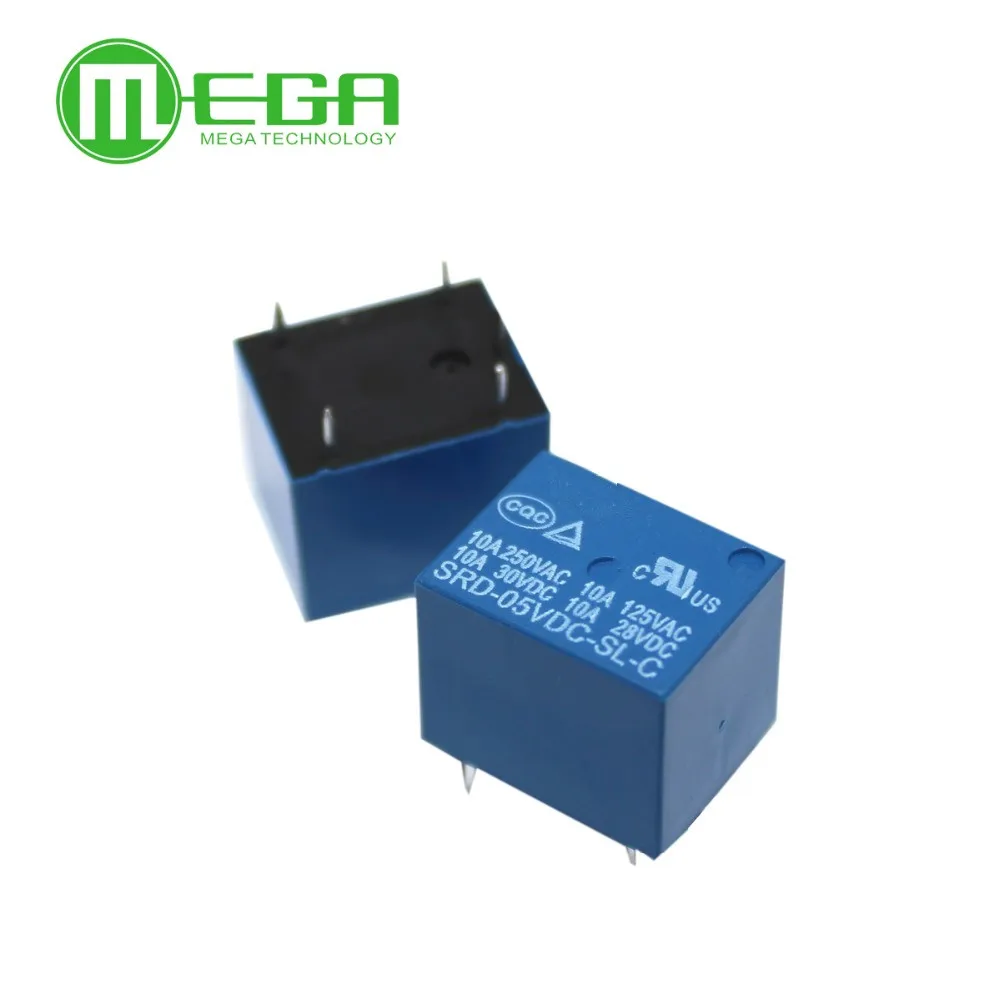 

20pcs 5V DC Power Relay SRD-05VDC-SL-C PCB Type