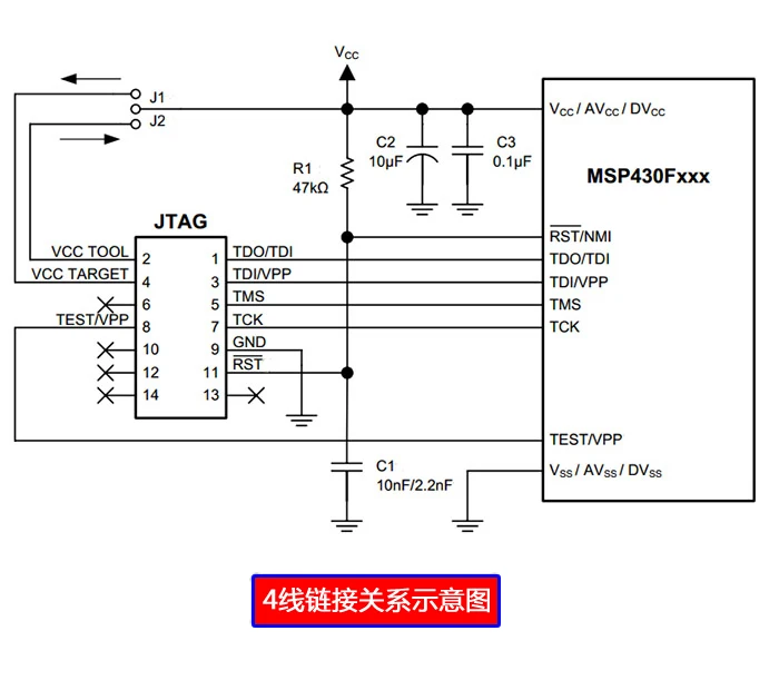 USB MSP430 эмулятор TI MSP-FET430UIF загружает отладчик для поддержки JTAG/BSL/SBW