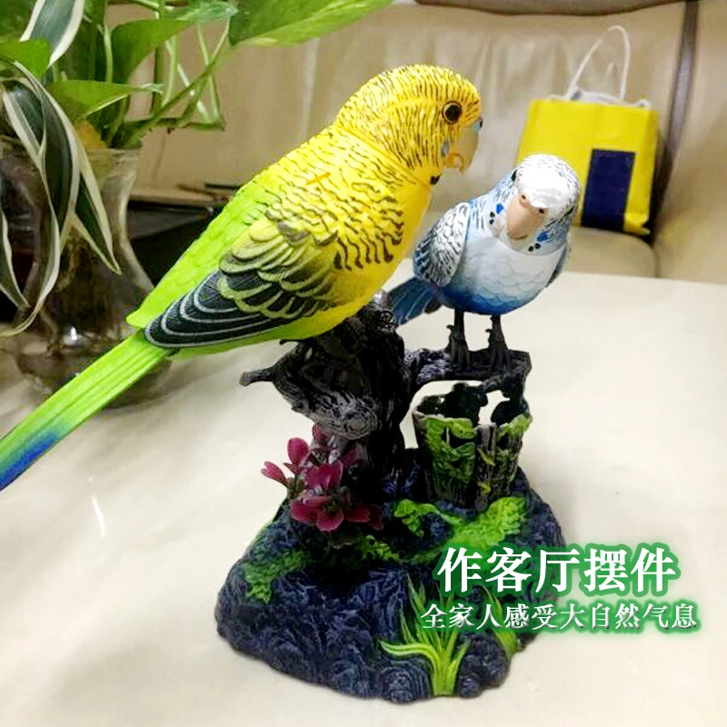 Electric Birds Toy Simulated Induction Sound Control Voice Activated Parrots 