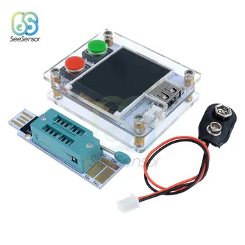 

MK-328P Transistor Tester Digital Triode 8MHz MK328 Crystal Oscillator Triode Capacitance Resistance ESR Meter Mega328 ATmega328
