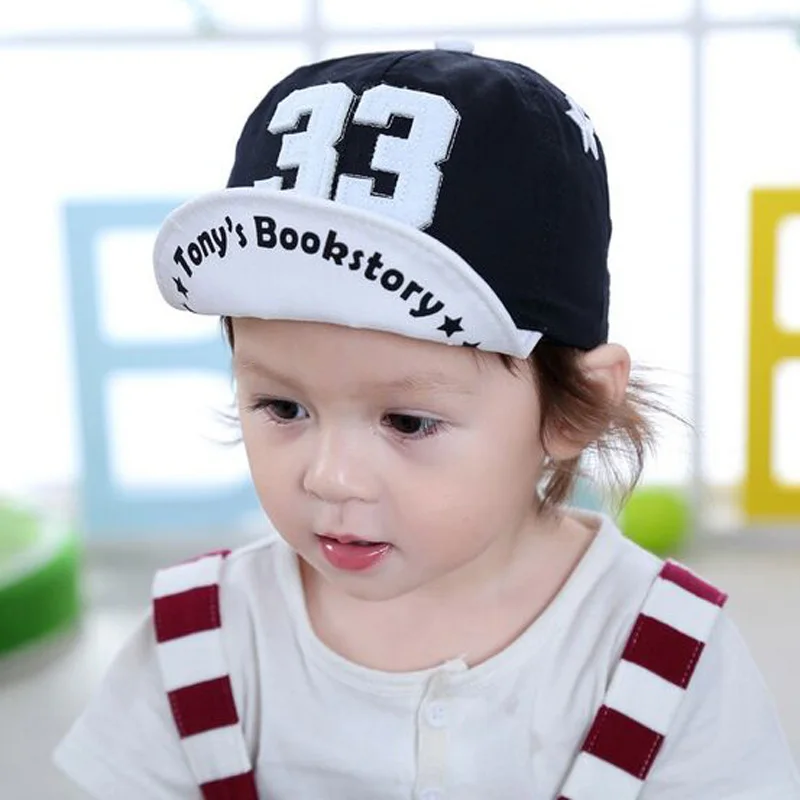 

2017 New Summer Letter Hat for 1-3 Year Kids Boy Baseball Cap Children Hats Adjustable Cotton Caps Visors Sun Hat HT52045+30