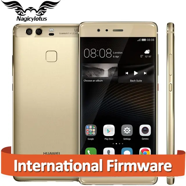 Оригинал Huawei P9 EVA-AL10 4 Г LTE Мобильный Телефон 4 ГБ ОПЕРАТИВНОЙ ПАМЯТИ 64 ГБ ROM 5.2 inch Kirin955 Octa Core Dual Задняя 12MP Камеры отпечатков пальцев